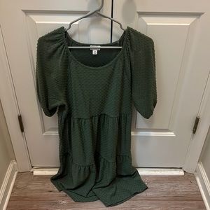 Olive Green J Crew dress.